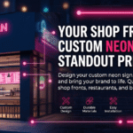 Custom Neon Sign Bangladesh for shop front branding