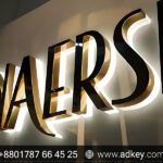 Front Light Acrylic LED Letter Sign Board for business branding in Bangladesh