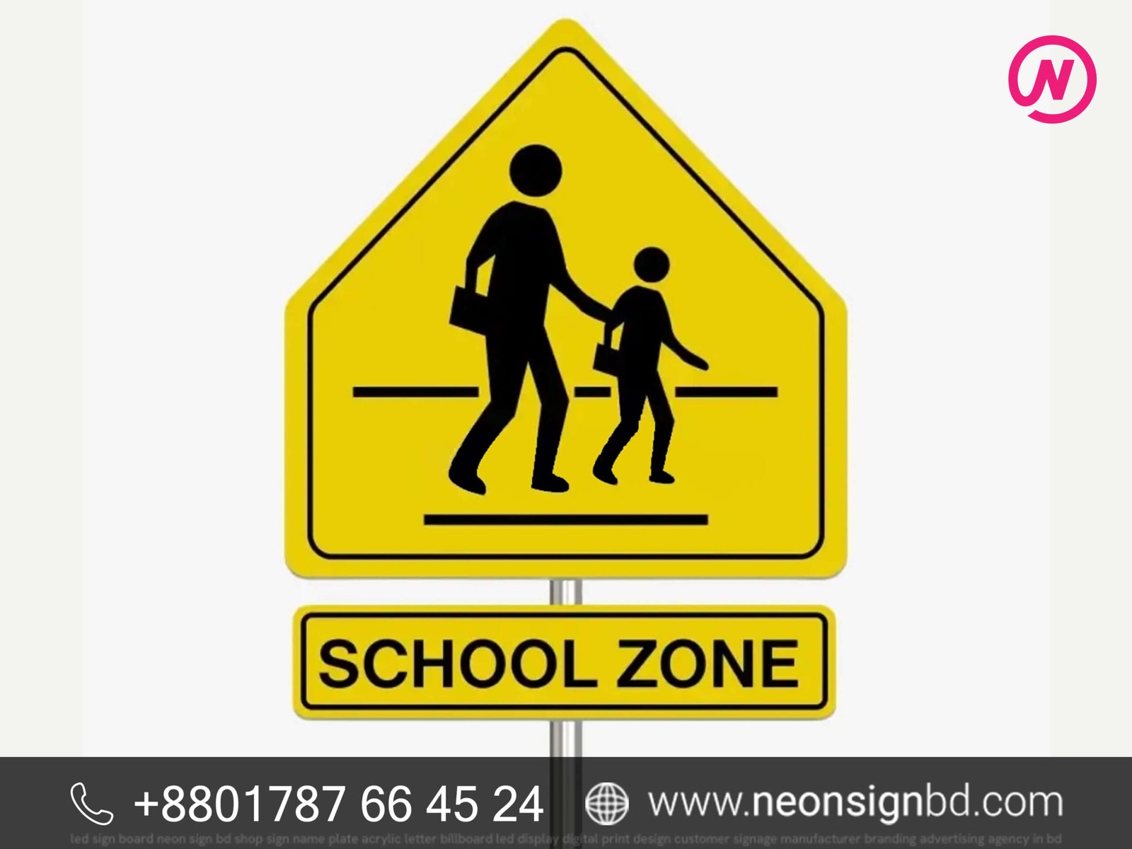 Customized Printable Safety Signage for School Safety