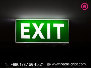 Emergency Exit Sign for Offices and Workplaces
